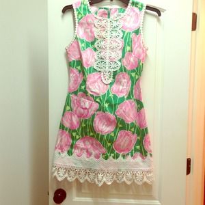 Lilly Pulitzer lace and rose dress