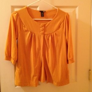 H&M mustard color cardigan