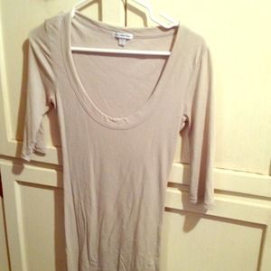 *Hold* Light tan knit bodycon knee-length dress