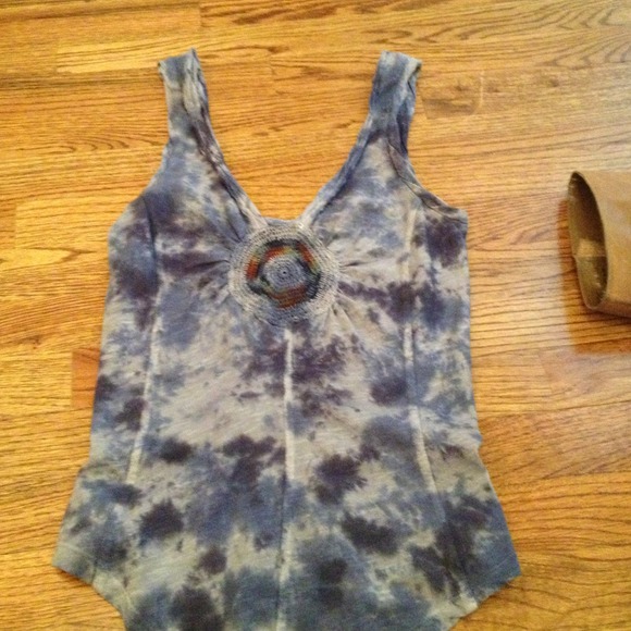 Blue free people tank!