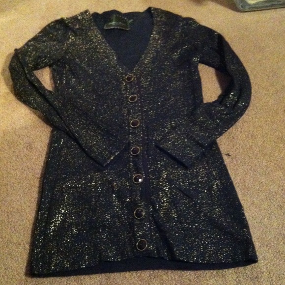 Black and gold cardigan