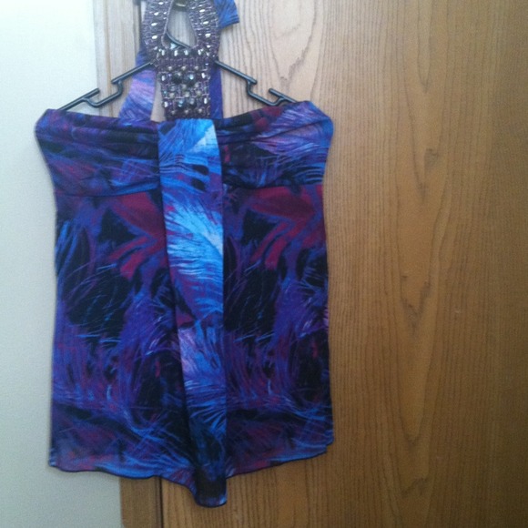 Adorable beaded halter top