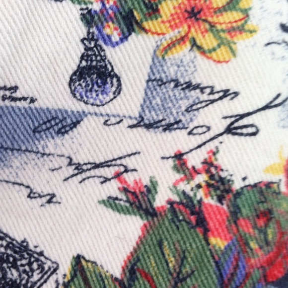 Denim Print Crop Top - Picture 4 of 4