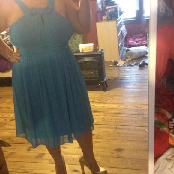 Teal cocktail Dress Never Worn!!!
