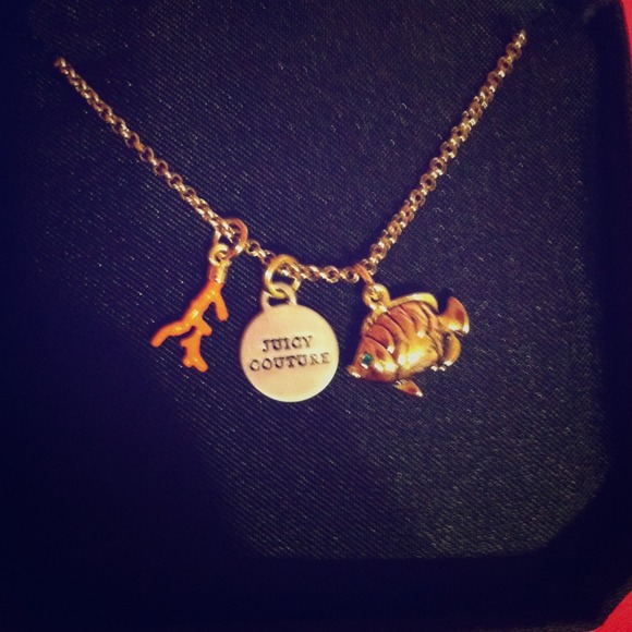 Juicy couture fish charm necklaces