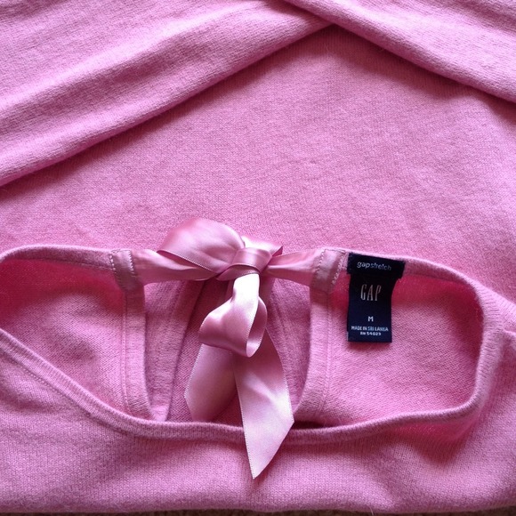 REDUCED again pretty pink angora cotton sweater! - Picture 4 of 4