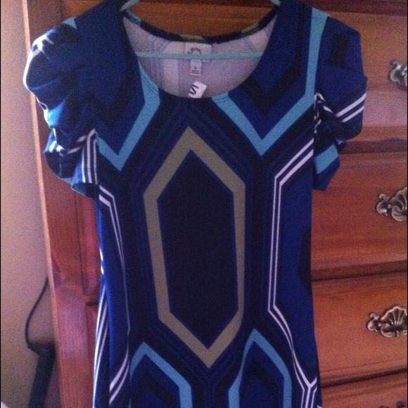 Cute Fitted Dress! Still Has Part Of Tag!