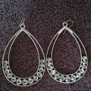 Cute oval diamond earrings
