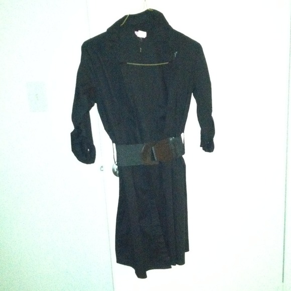 She's cool black dress