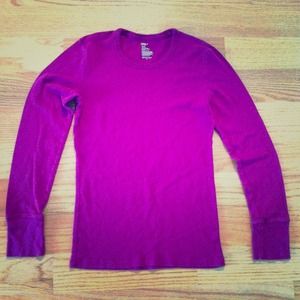 Long sleeve fuschia shirt