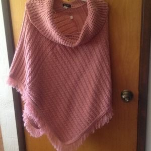 Pink poncho
