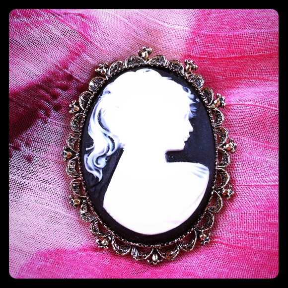 BUNDLED RESERVED until Monday!!! large cameo pin