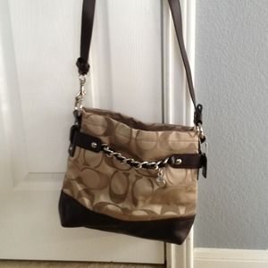 Brown Coach Cross Body Purse