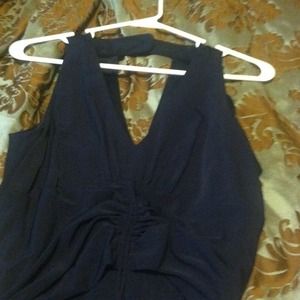 Elegant navy dress
