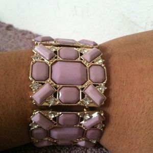 Purple and gold bracelet