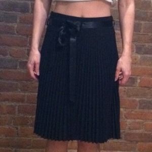 2 for 1! Black and brown accordion pleated skirts