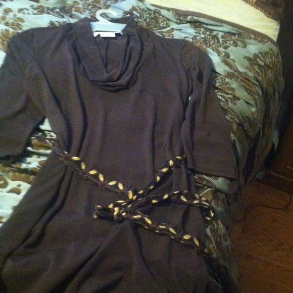 On hold....Stylish brown dress