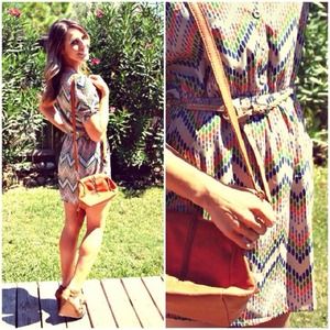 Multi Colored Chevron Dress/Tunic