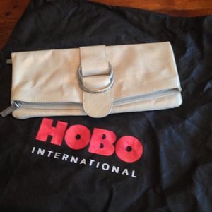 Never Used Hobo International Cream Clutch