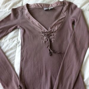Lavender Armani Exchange corset-style top