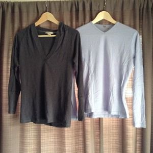 Two long sleeve shirts - size medium