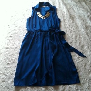 Blue Dress-NYC, Beige Sweater, & Floral Dress