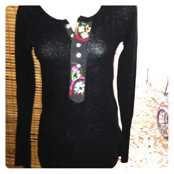 Free People Sweaters - Free People Embroidered Sweater