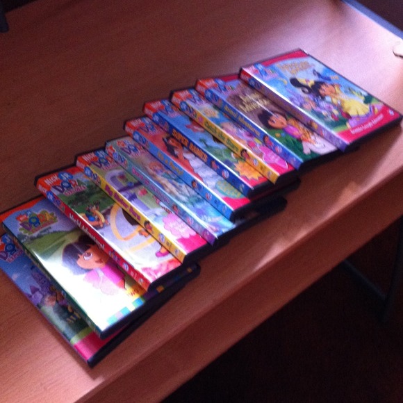 10 Dora DVD's