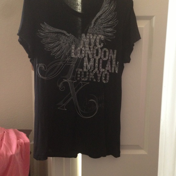 Armani exchange black t shirt