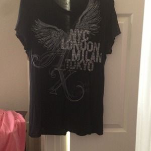 Armani exchange black t shirt