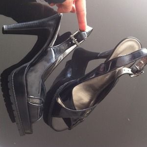 Jessica Simpson black heels, worn few times