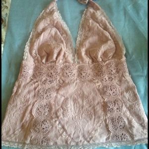 Pretty halter lace top