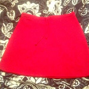Express red mini skirt