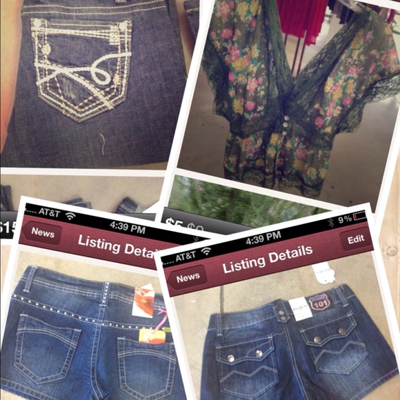 Jeans, shorts, top bundle