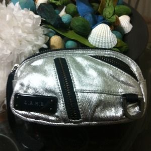 Authentic L.A.M.B. Silver Wristlet!