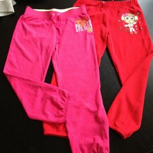 Two Justice sweat pants