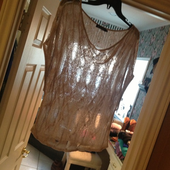 Mustard Seed Sheer Top