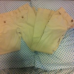 2 pair of old navy khakis. Girls size 10 plus
