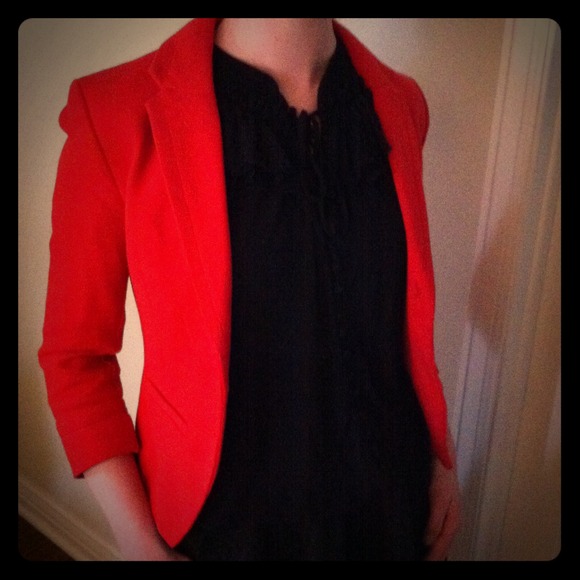 *sold* Black Top with Ruffle Detail