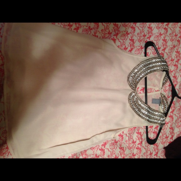 Jeweled Peter Pan collar tank