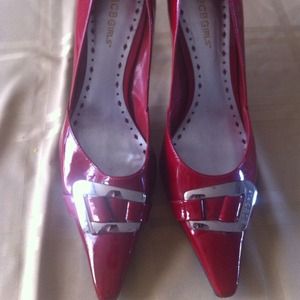 BCBG red high heels