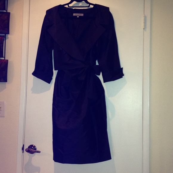 Black Anne Klein coat dress