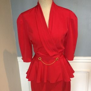 Vintage Peplum Dress
