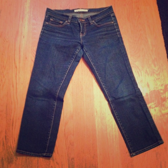 J brand dark denim skinny crop