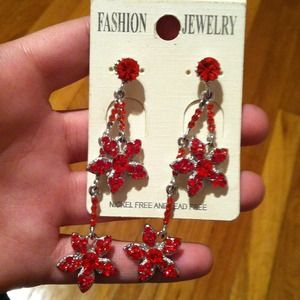 Beautiful Red Earrings.