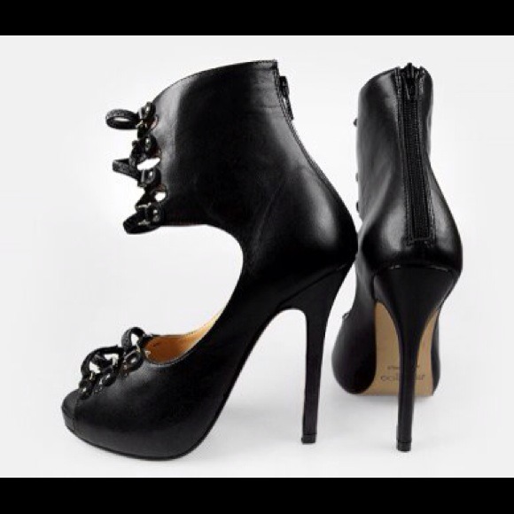 Jimmy Choo Adore Lace-Front Sandals Black - Picture 1 of 3
