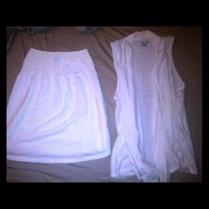 Two white summer tops