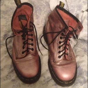 Metallic Pink Doc Martens