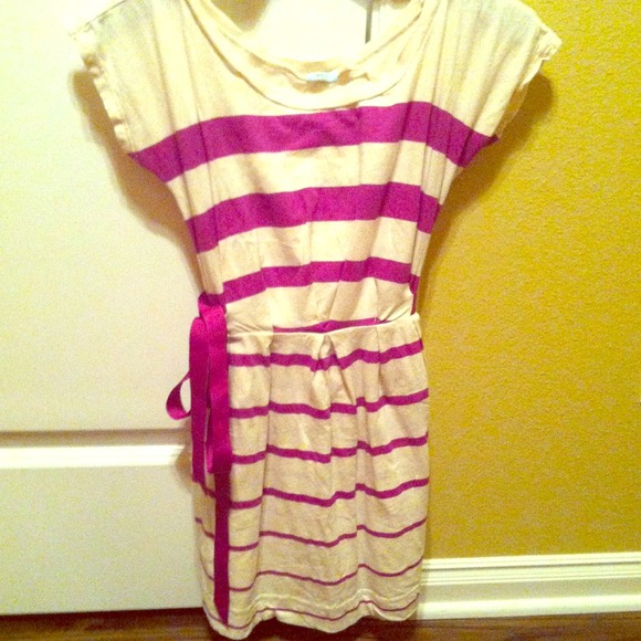 Striped purple dress