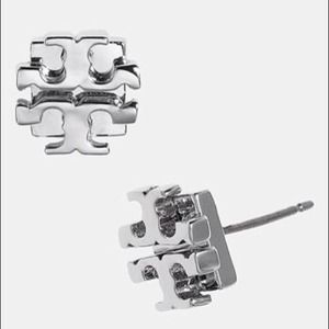 Tory Burch Logo Stud Earrings